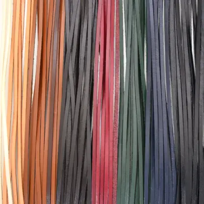 Cut Colour Leather Cord