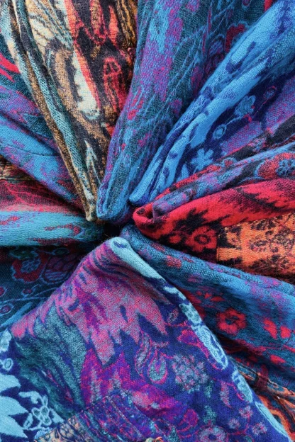 Winter Harem Pants Fabric Close-up