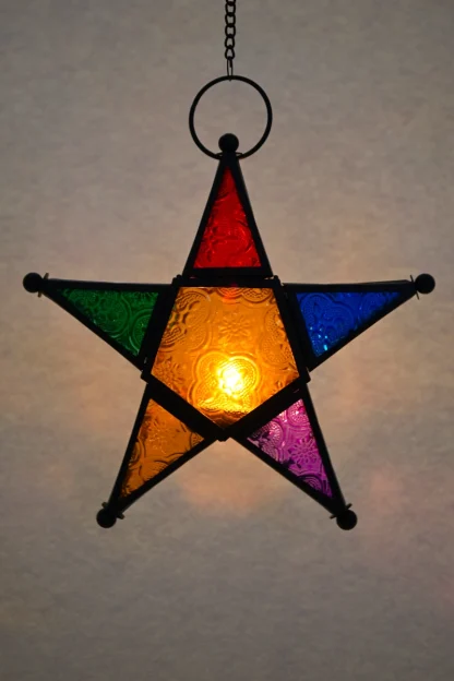 Star Tea Candle Lantern