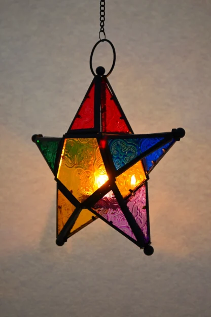 Star Tea Candle Lantern