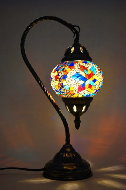 Turkish Mosaic Lamp Swan Neck