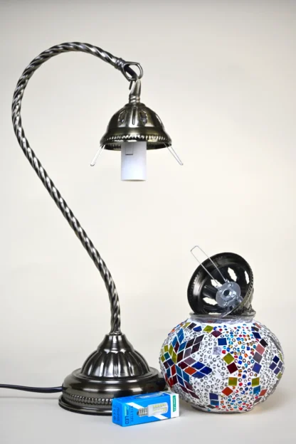 Turkish Mosaic Lamp Swan Neck