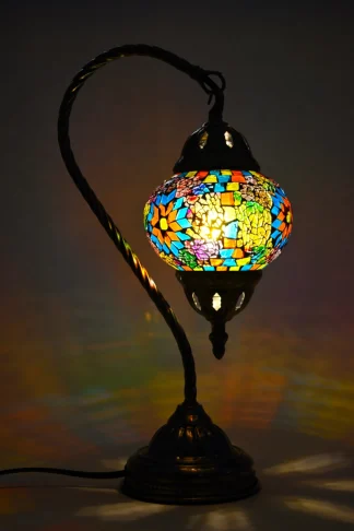 Turkish Mosaic Lamp Swan Neck