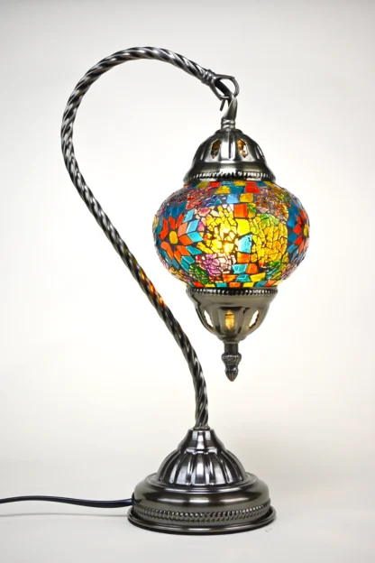 Turkish Mosaic Lamp Swan Neck