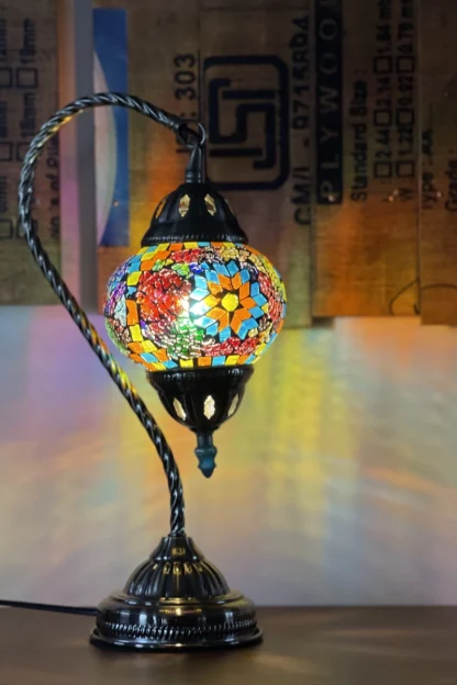 Turkish Mosaic Lamp Swan Neck