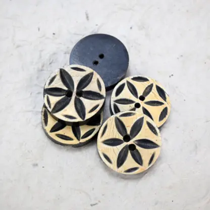 Water Buffalo Horn Buttons