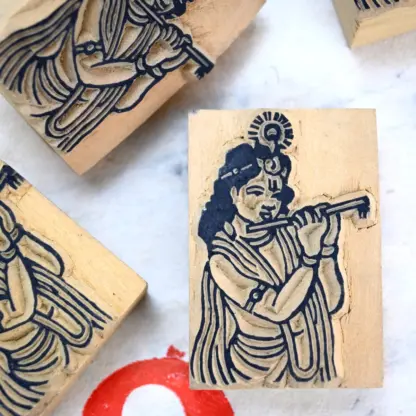 Nepali Woodblock Stamp M Krishna