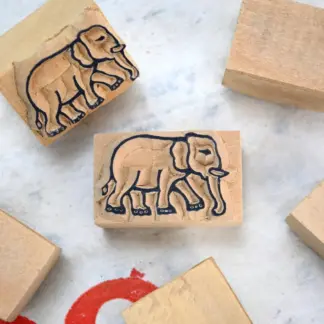 Nepali Woodblock Stamp S Elephant