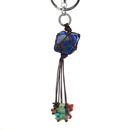 Lapis Lazuli Chakra Stone Keychain