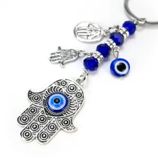 Evil Eye Hamsa Keychain