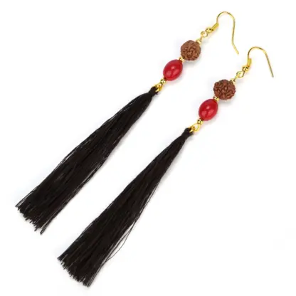 Rudraksha Good fortune Earrings