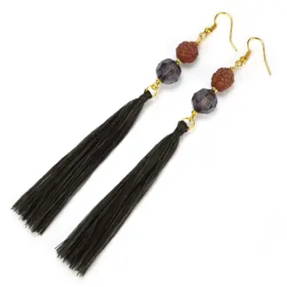 Rudraksha Good fortune Earrings