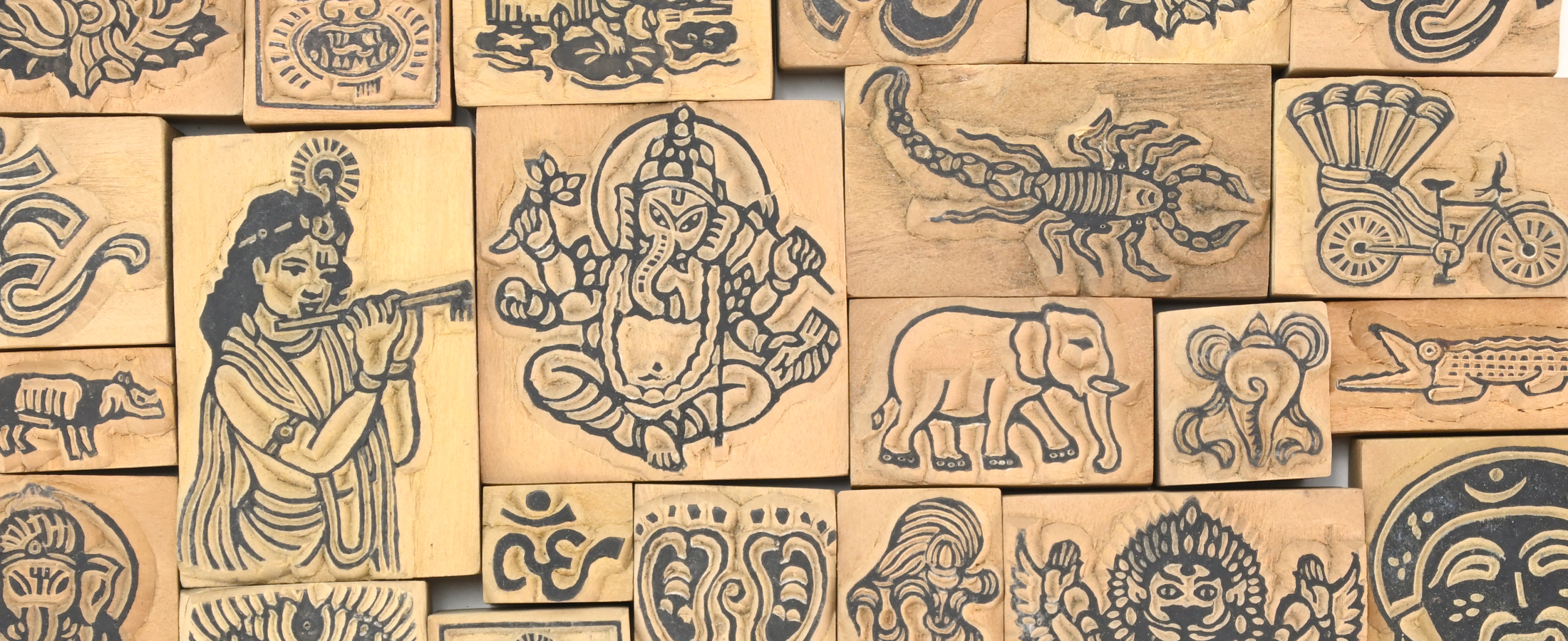 Good Luck Woodblock Stamp