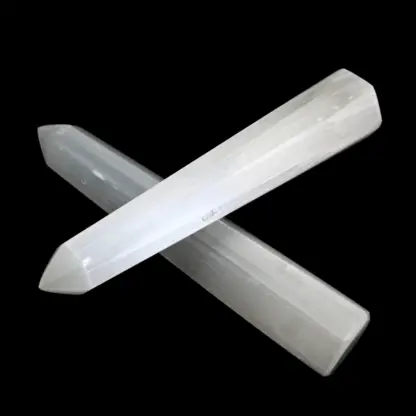 Selenite Point 20cm