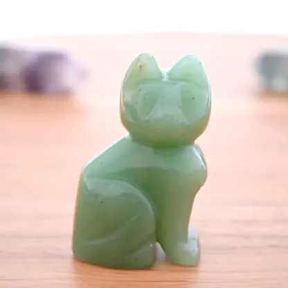 Aventurine Sitting Cat