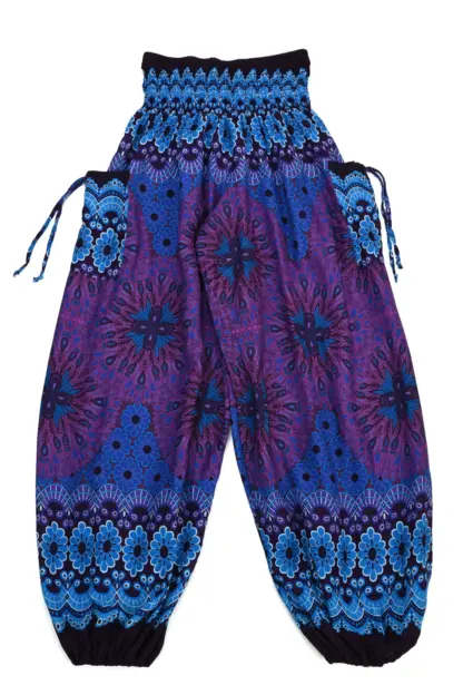 Aladdin Pants Purple Night Garden