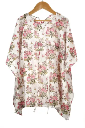 Kids Soft Cotton Kaftan Pink