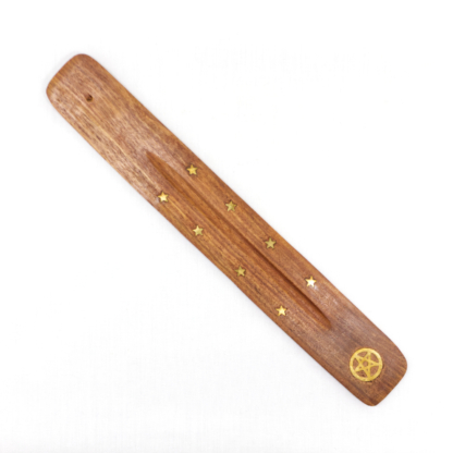 Wooden Incense Holder Pentagram