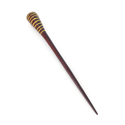 Spiral Wooden Hair Stick Trumpet