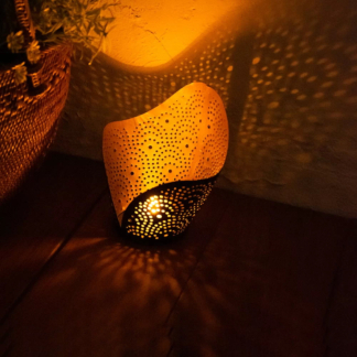 Metal Openwork Arabian Night Candleholder