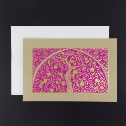 Greeting Card Flowery Tree (Purple)
